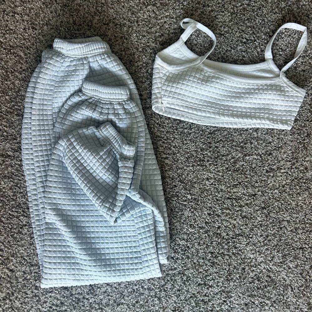 SHEIN White Kids Matching Set